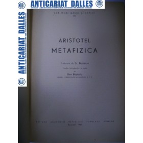 ARISTOTEL  - METAFIZICA (editia Academiei 1965)