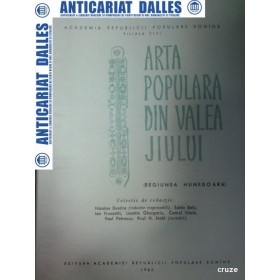 ARTA POPULARA DIN VALEA JIULUI (Regiunea HUNEDOARA)