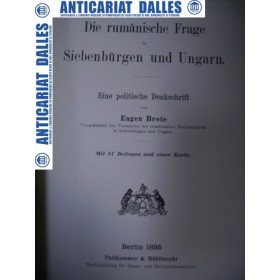 Die rumanische Frage in Siebenburgen und Ungarn - Eugen Brote -1895