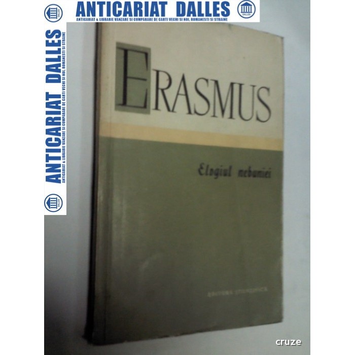 ERASMUS - ELOGIUL NEBUNIEI  - Stiintifica 1959