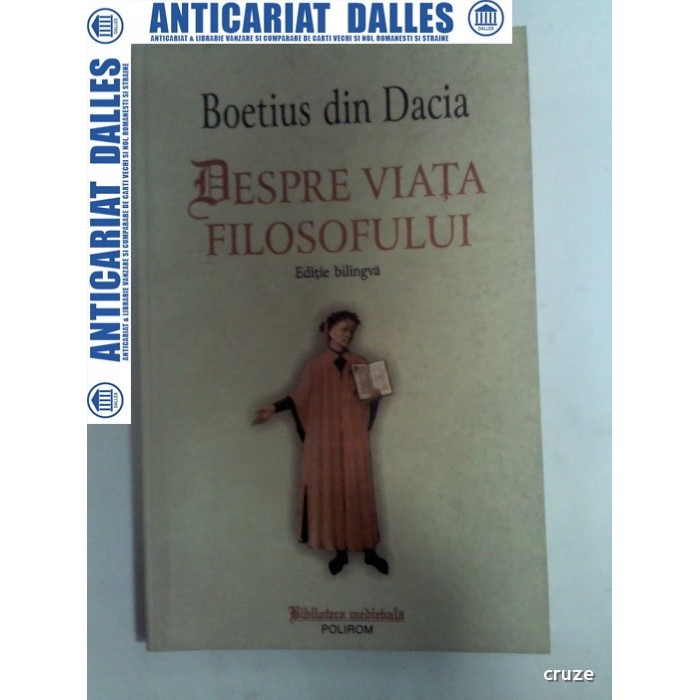 BOETIUS DIN DACIA - DESPRE VIATA FILOSOFULUI