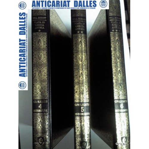 VIATA IN GRECIA ANTICA - WILL DURANT - 3 volume ( din seria Civilizatii istorisite) VIATA IN GRECIA ANTICA - WILL DURANT - 3 volume ( din seria Civilizatii istorisite)