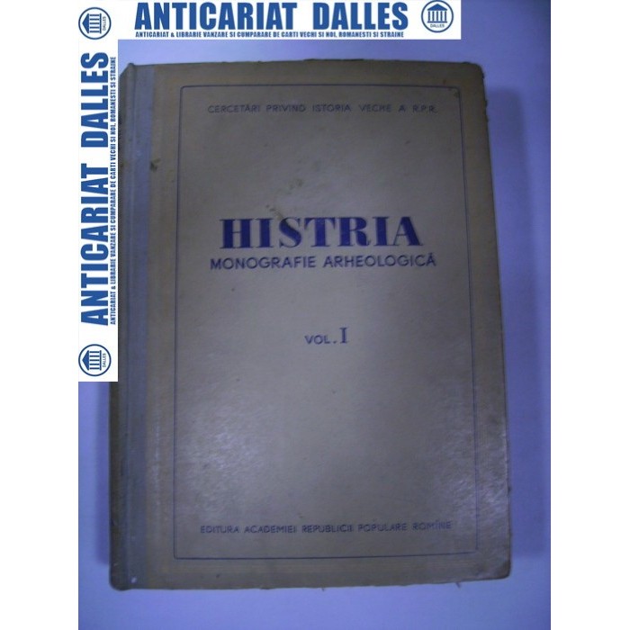 HISTRIA -MONOGRAFIE ARHEOLOGICA HISTRIA -MONOGRAFIE ARHEOLOGICA