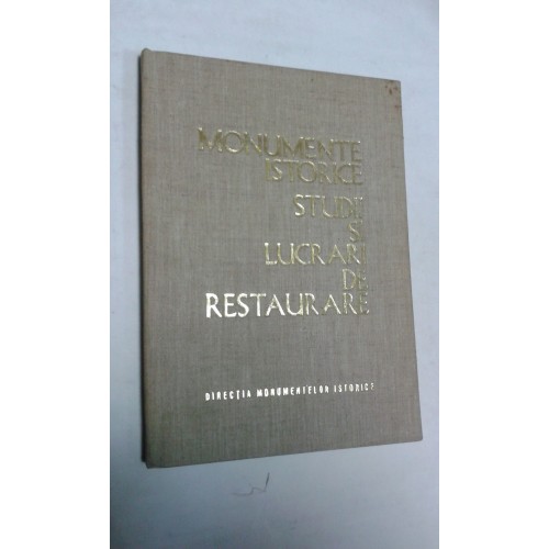 Monumente istorice -Studii si lucrari de restaurare 1969/3 Monumente istorice -Studii si lucrari de restaurare 1969/3