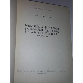 MESTESUG SI NEGOT LA ROMANII DIN SUDUL TRANSILVANIEI