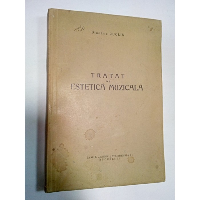 TRATAT DE ESTETICA MUZICALA - DIMITRIE CUCLIN