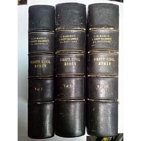 TRATAT DE DREPT CIVIL ROMAN - C.HAMANGIU - 3 volume