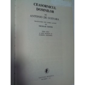 CEASORNICUL DOMNILOR -Antonio de GUEVARA