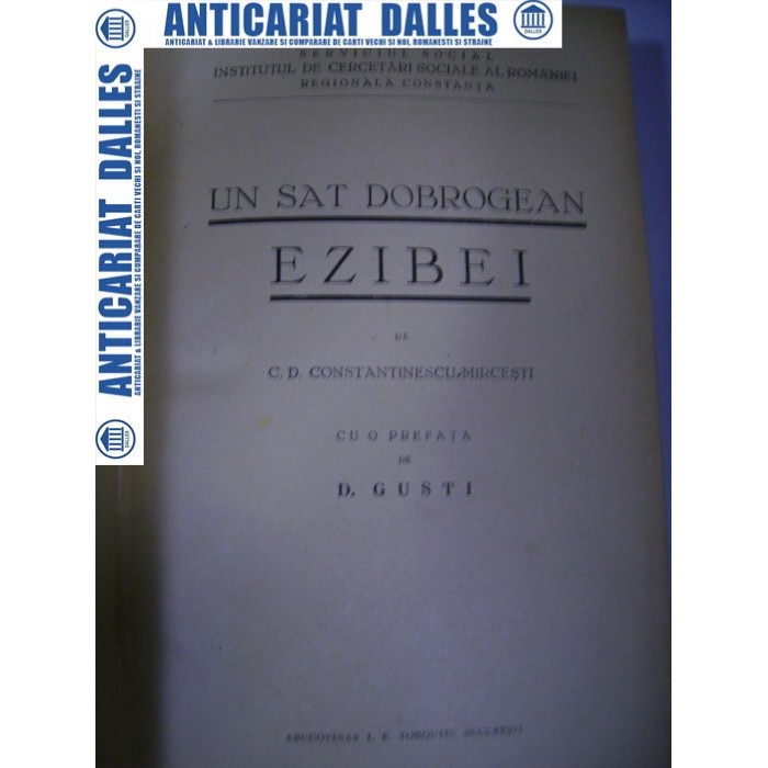 UN SAT DOBROGEAN- EZIBEI -C.D.CONSTANTINESCU-Mircesti