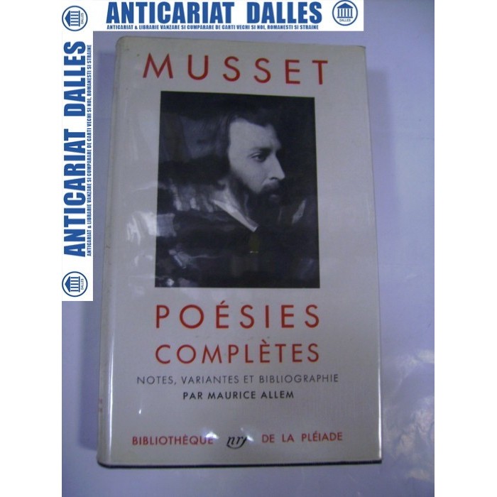 ALFRED DE MUSSET - Poesies completes (Bibliotheque de la Pleiade)