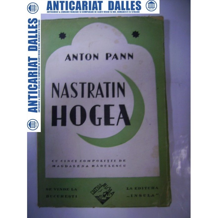NASTRATIN HOGEA - ANTON PANN -cu cinci compozitii de Magdalena Radulescu-Ex .39 din 100 semnat de M.Radulescu