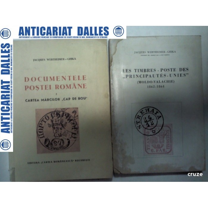 DOCUMENTELE POSTEI ROMANE -Jacques Wertheimer-Ghika - 2 volume -1945