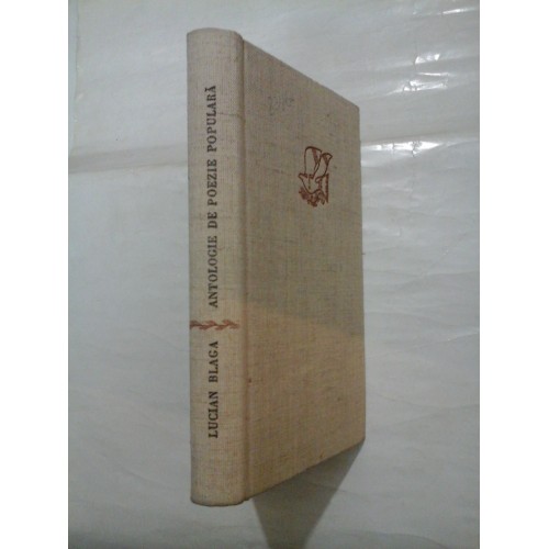 Antologie De Poezie Populara Lucian Blaga